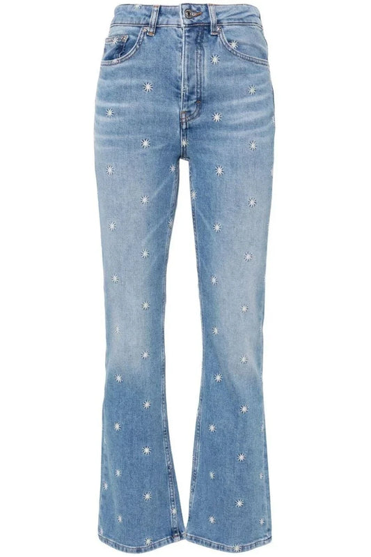 Sun Embroidered Jeans